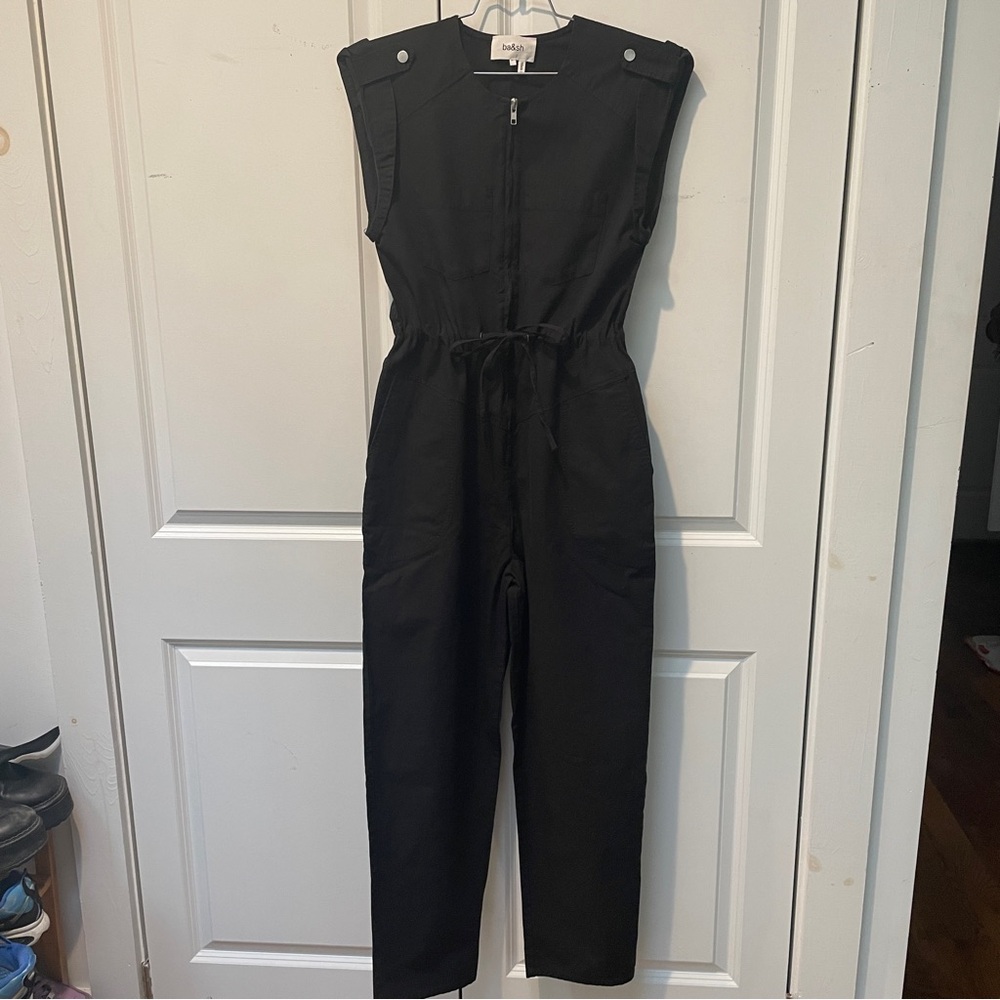 Ba&sh Sleeveless Jumpsuit in Black sz medium